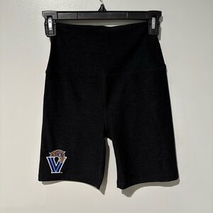 Beyond Yoga Spacedye Bike Shorts Small Black Villanova Wildcats Logo